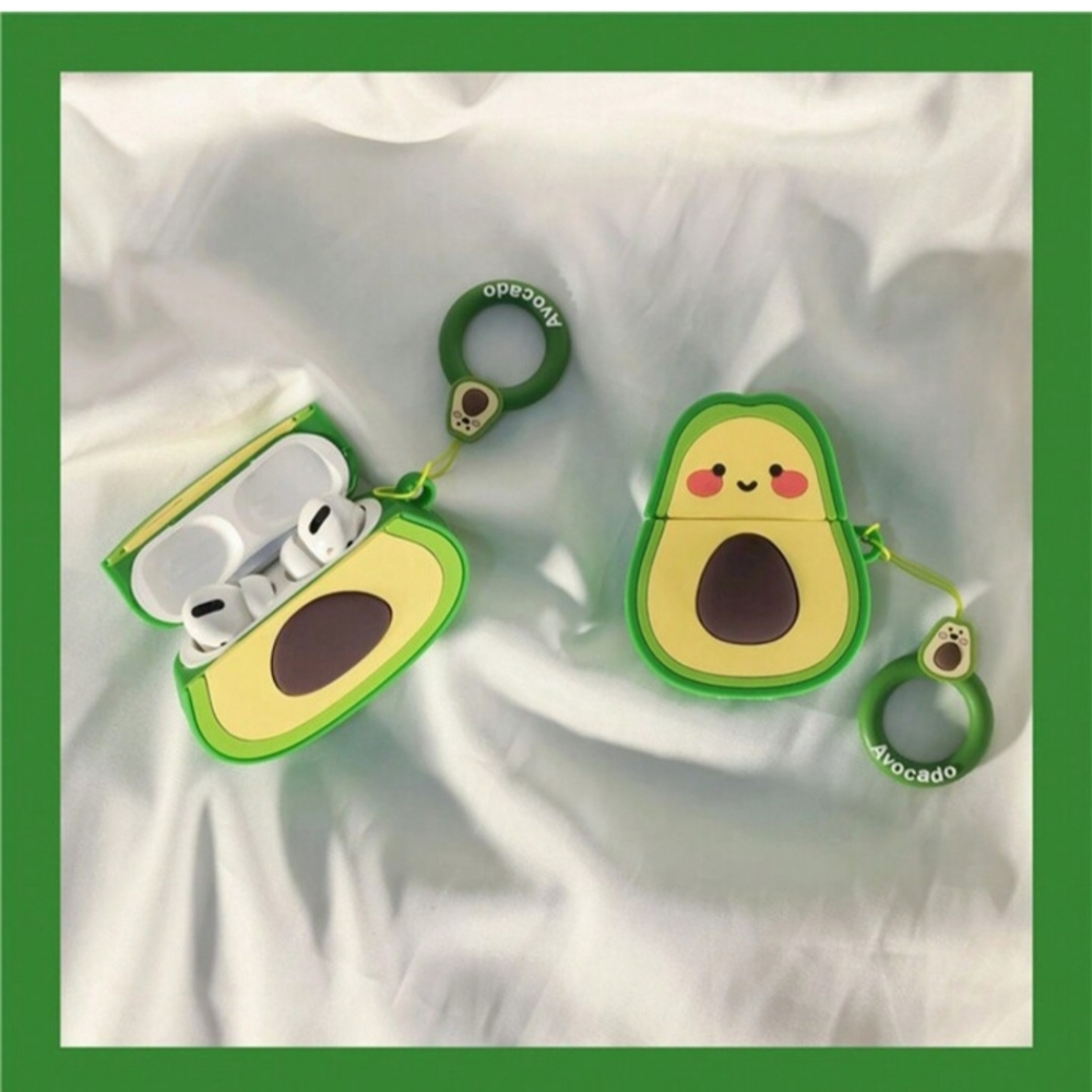 Avocado AirPods Case with Keychain